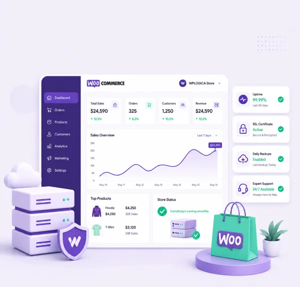 WPLogica for WooCommerce Hosting